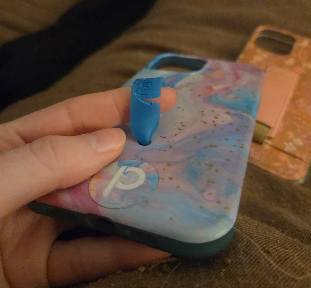 Pastel Marble IPhone 12pro Max Case with Grip Strap